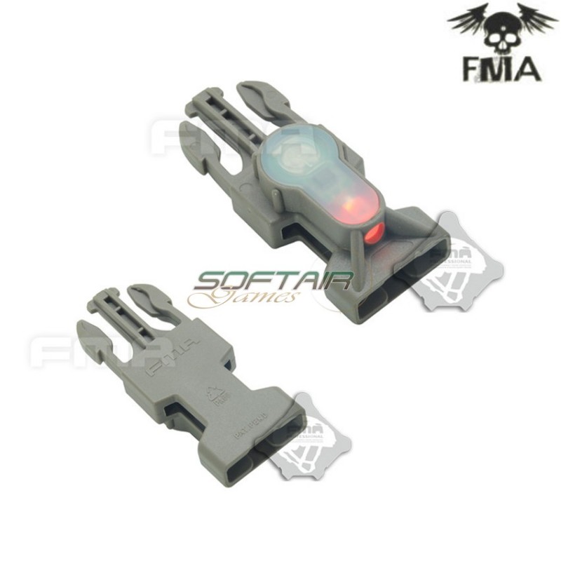 S-lite Fibbia Side Release Mil-spec Foliage Green Con Red Strobe Light Fma (fma-tb902-red)