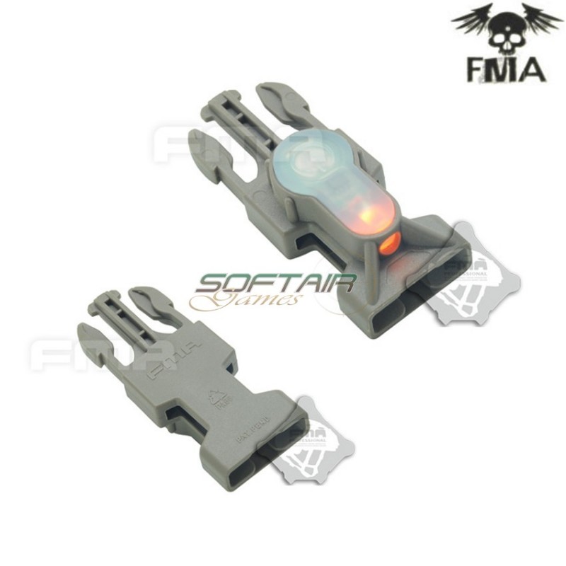 S-lite Fibbia Side Release Mil-spec Foliage Green Con Orange Strobe Light Fma (fma-tb902-or)