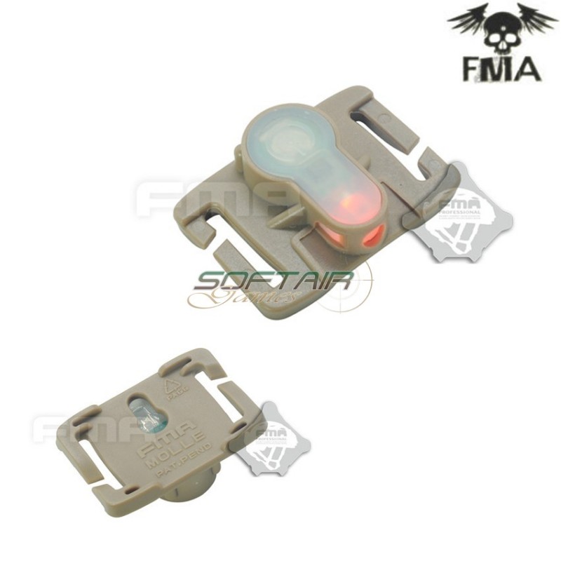 S-lite Fxukv Type Molle System Dark Earth Con Red Strobe Light Fma (fma-tb905-red)