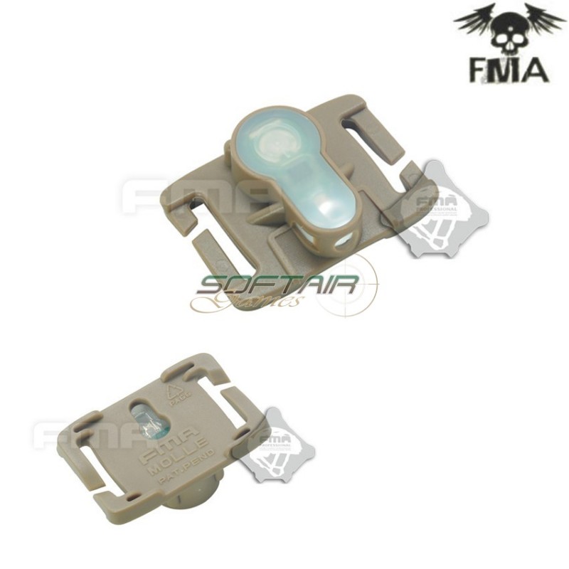 S-lite Fxukv Type Molle System Dark Earth Con White Strobe Light Fma (fma-tb905-wh)