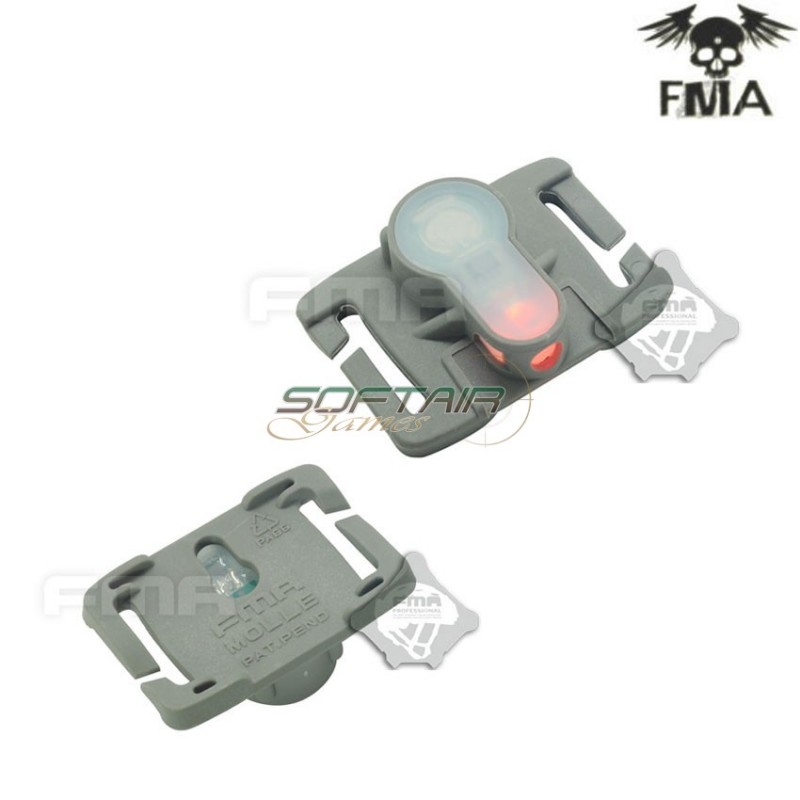 S-lite Fxukv Type Molle System Foliage Green With Red Strobe Light Fma (fma-tb907-red)