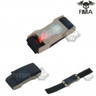 S-lite Fxukv Type Webbing Split Bar Dark Earth With Red Strobe Light Fma (fma-tb910-red)