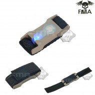 S-lite Fxukv Type Webbing Split Bar Dark Earth With Blue Strobe Light Fma (fma-tb910-bl)