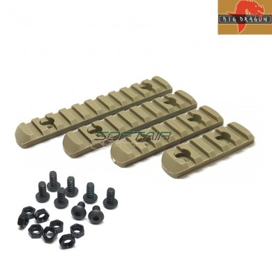 Handguard Set 4 Rail Dark Earth Pts Moe Big Dragon (bd3753a)