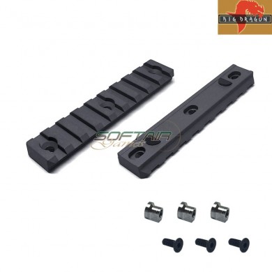Slitta Nov Nsr Type 9 Slots Rail Black Per Keymod Big Dragon (bd9175)