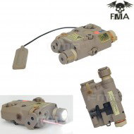 Upgrade Peq La5 Red Laser & White Led Light Con Lente Ir Dark Earth Fma (fma-tb0072)