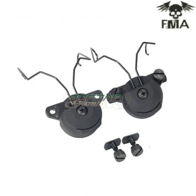 Headset And Helmet Rail Adapter Gen2 Set For Msa Black Fma (fma-998-bk)