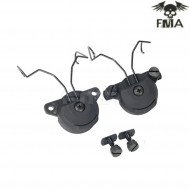 Headset And Helmet Rail Adapter Gen2 Set For Msa Black Fma (fma-998-bk)