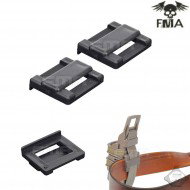 Set 2 Auxiliary Small Black Belt For Fast Mag Pouch Fma (fma-tb1006-bk)