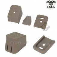 Set 2 Bottom Cover Dark Earth G17/g18 Fma (fma-tb1028-de)