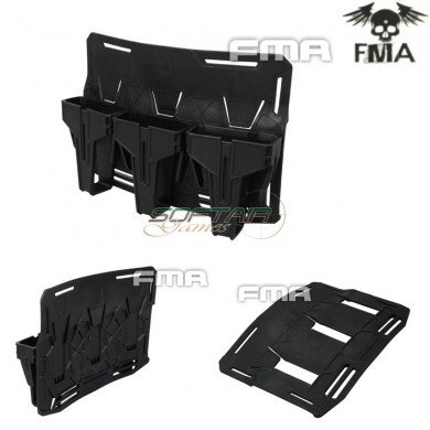 Triple Smr M4/m16 Inner Pouch Gear Retention Orbit Base Plate Black Fma (fma-1043-bk)