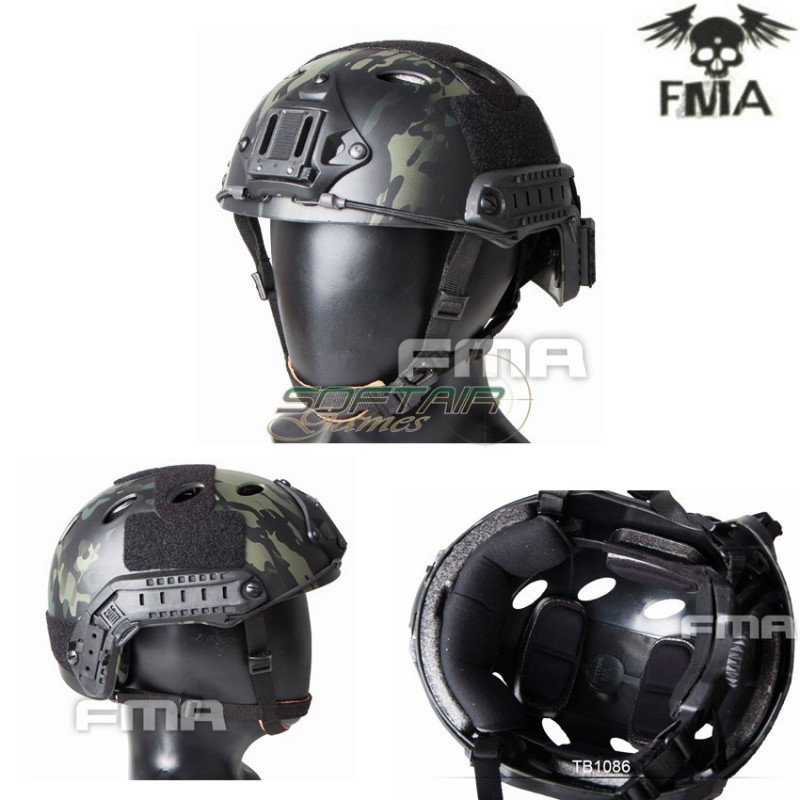 Elmetto Fast Pj Type Multicam Black Fma (fma-tb1086)