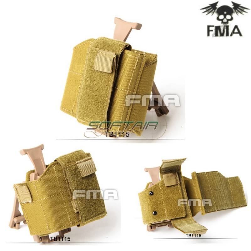 Fondina Universale Destra Dark Earth Cintura System Type 2 Fma (fma-tb1115-de)