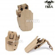 Fondina Rigida Dark Earth Gls5 Type Per Glock Con Cintura Mount Fma (fma-tb1188-de)