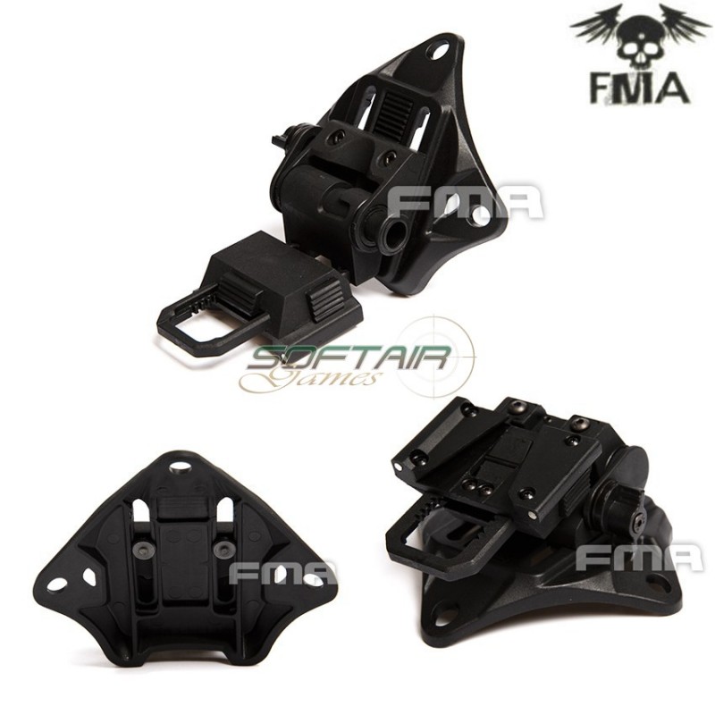 Helmet Mount L4g19 Nvg Eco Version Black Fma (fma-tb1200-bk)