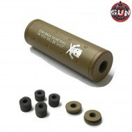 Silencer 14mm Cw/ccw Stay Back Pirate Type 110mm Dark Earth Gun Five (gf-sil03-de)