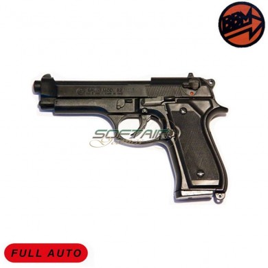 Pistola A Salve 92 Full Auto Black Calibro 8 Bruni (br-1301)