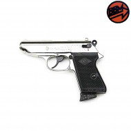 Pistola A Salve New Police Silver Calibro 8 Bruni (br-2000n)