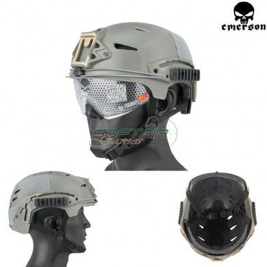 Elmetto Fast Exfil Bump Foliage Green Con Occhiale Emerson (em8981)