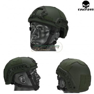 Elmetto Ach Mich 2001 Special Action Olive Drab Emerson (em8979c)