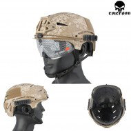 Elmetto Fast Exfil Bump Digital Desert Con Occhiale Emerson (em8981e)