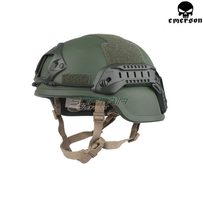 Elmetto Ach Mich 2000 Special Action Olive Drab Emerson (em8978c)