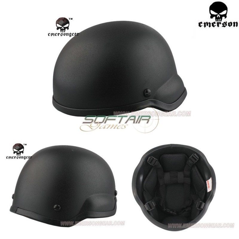 Elmetto Mich 2002 Ach Black Emerson (em8977bk)