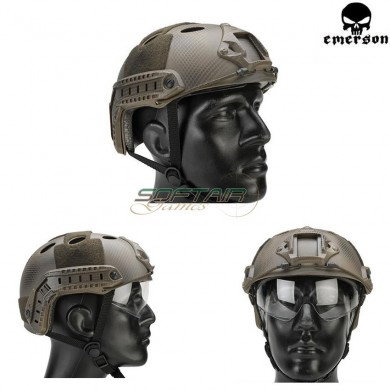 Fast Pararescue Jumpers Helmet Navy Seal With Google Emerson (em8819g)