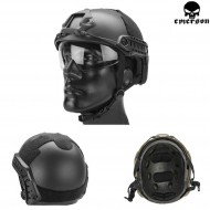 Elmetto Fast Mh Black Con Occhiale Emerson (em8820b)