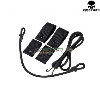 Set Cavi Elastici Black Multifunzione Per Elmetto Emerson (em8824)