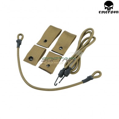 Set Cavi Elastici Dark Earth Multifunzione Per Elmetto Emerson (em8824a)