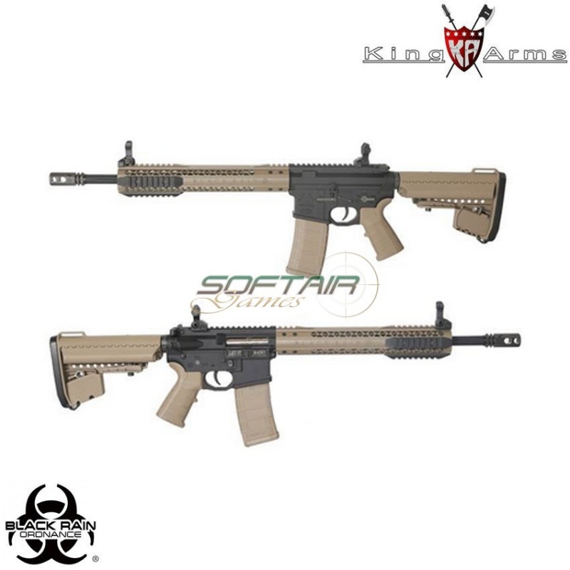 Electric Gun Aeg Black Rain Ordnance Carbine Dark Earth King Arms (ka-ag-196-de)