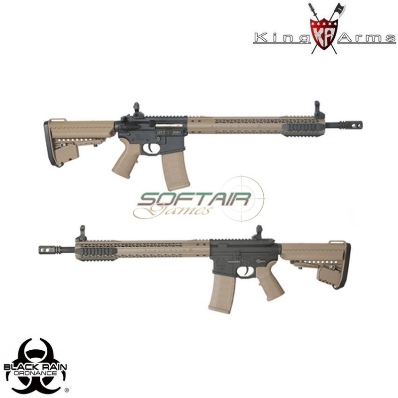 Electric Gun Aeg Black Rain Ordnance Rifle Dark Earth King Arms (ka-ag-195-de)