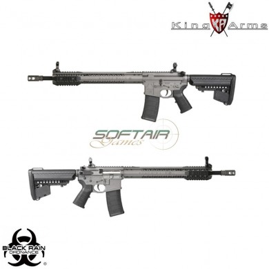 Electric Gun Aeg Black Rain Ordnance Rifle Military Grey King Arms (ka-ag-195-gy)