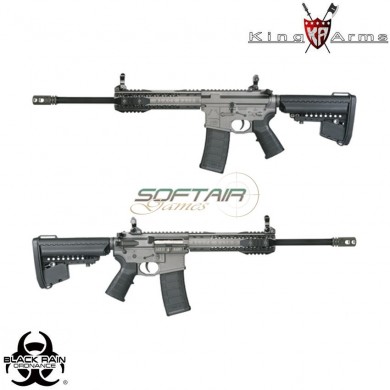 Fucile Elettrico Aeg Black Rain Ordnance Cqb Military Grey King Arms (ka-ag-197-gy)