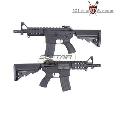 Electric Rifle Aeg M4 Tanker Rifle Ultra Grade Matte Black King Arms (ka-ag-152)