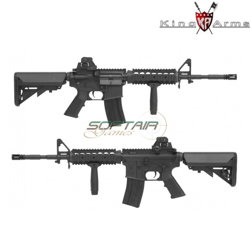 Electric Rifle Aeg M4 Ris Sopmod Ultra Grade Matte Black King Arms (ka-ag-194)