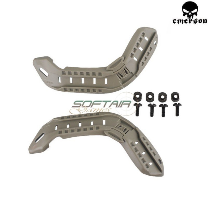 Side Rail Foliage Green Ach Mich Arc For Helmet Emerson (em8823b)