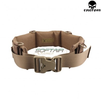 Molle Padded Patrol Belt Coyote Brown Emerson (em5584cb)