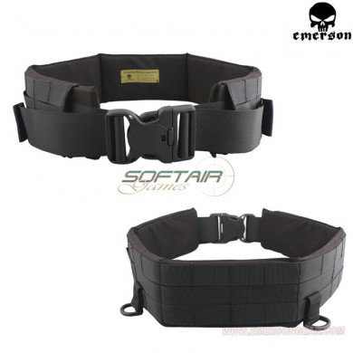 Molle Padded Patrol Belt Black Emerson (em1760)
