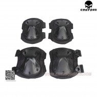 Set Ginocchiere & Gomitiere Black Hatch Type Tactical Takpad Emerson (em7051)