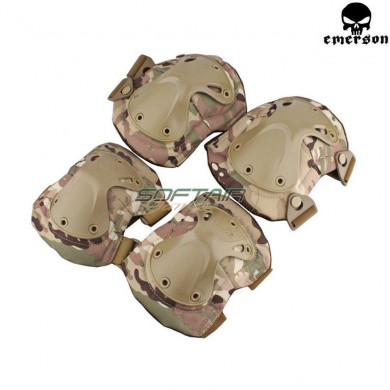 Set Ginocchiere & Gomitiere Multicam Hatch Type Tactical Takpad Emerson (em7052)