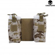 Set Radio/mag Pouch Jpc Digital Desert Emerson (em8333dd)