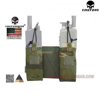 Set Radio/mag Pouch Jpc Multicam® Tropic Genuine Usa Emerson (em8333mctp)