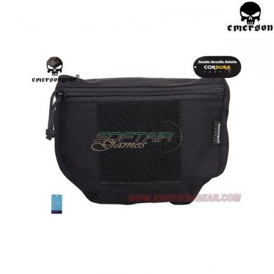 Drop Down Velcro Utility Pouch Black Emerson (em9283bk)