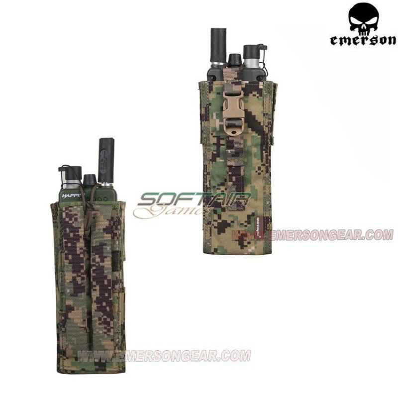 Tactical Open Radio Pouch Aor2 For Prc148/152 Type Emerson (em8350b)