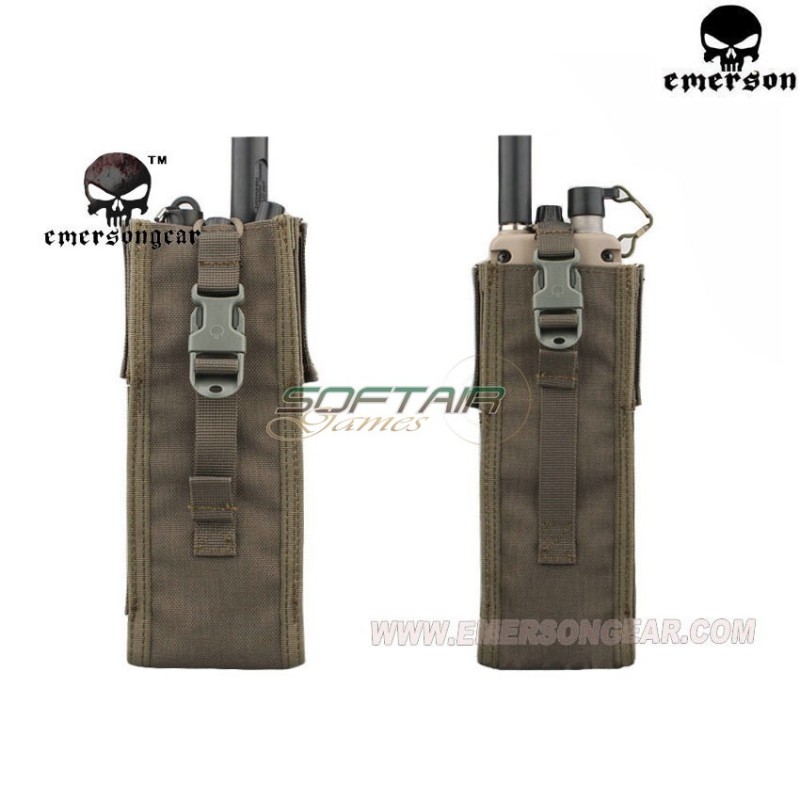 Tasca Tactical Open Porta Radio Foliage Green Per Prc148/152 Type Emerson (em8350d)
