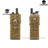 Tactical Open Radio Pouch Khaki For Prc148/152 Type Emerson (em8350e)
