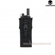 Tactical Open Radio Pouch Black For Prc148/152 Type Emerson (em8350g)