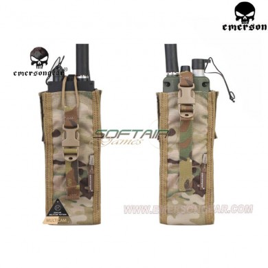 Tasca Tactical Open Porta Radio Multicam® Genuine Usa Per Prc148/152 Type Emerson (em8350mc)